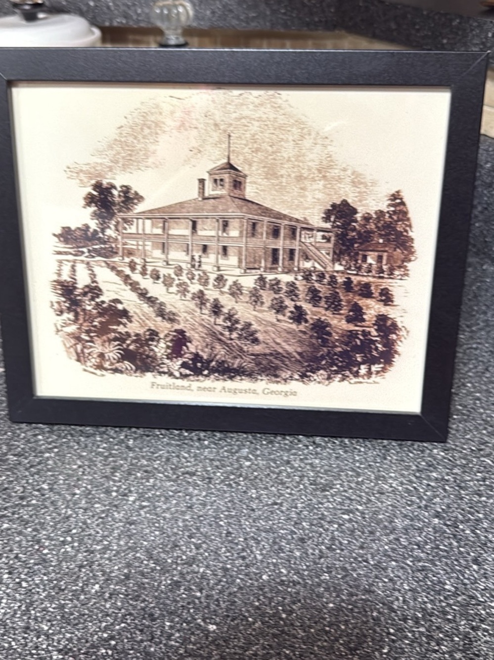 Fruitland in Augusta Print in Black Frame